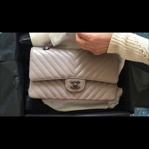 Chanel new chevron 2.55 classic flap